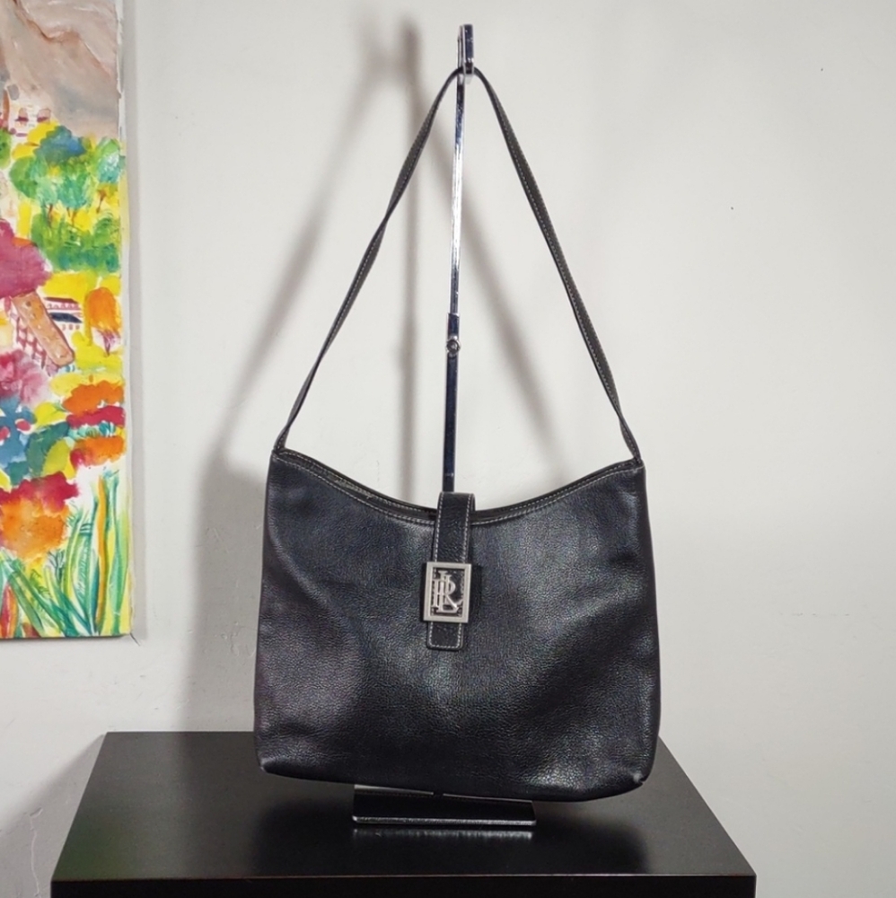 Black Leather Shoulder Bag